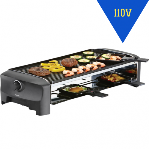 Bravadex Raclette 8 Grill and Teppanyaki Party