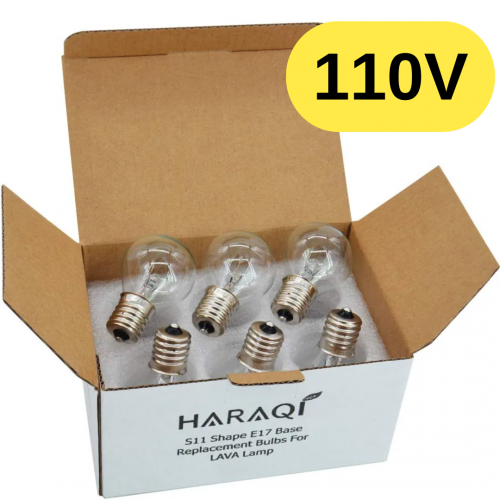 S11/E17 лампы накаливания HARAQI для лавовых ламп  40W