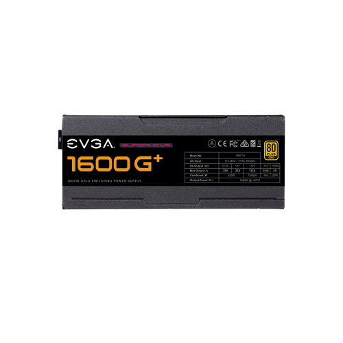 Блок питания EVGA SuperNOVA 1600 G+, 80+ GOLD, 1600W