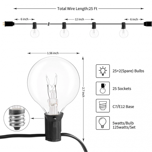 Уличная гирлянда Patio Lights 7.5м