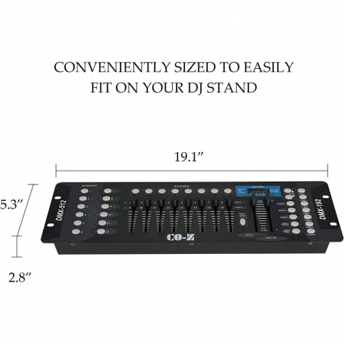 Консоль микшерного пульта освещения CO-Z 192 DMX 512