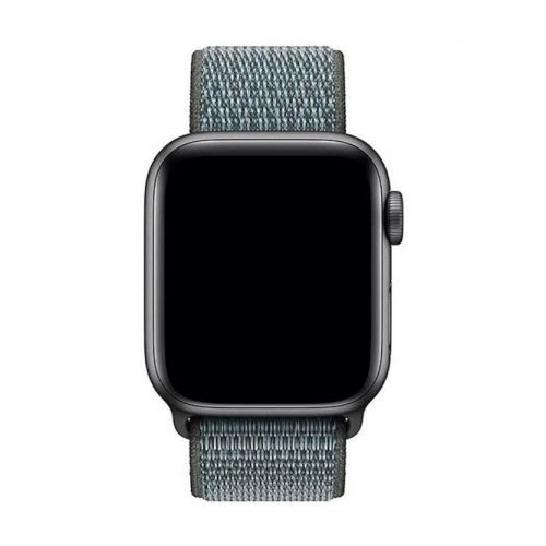 Нейлоновый ремешок для Apple Watch серо-голубой