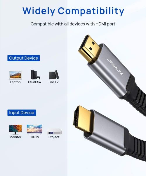 JSAUX Кабель DisplayPort-HDMI