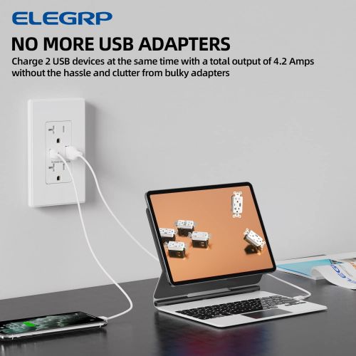 Настенная розетка для зарядного устройства USB ELEGRP.