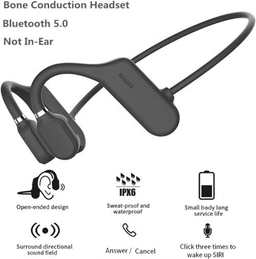 Bluetooth-гарнитура с костной проводимостью.