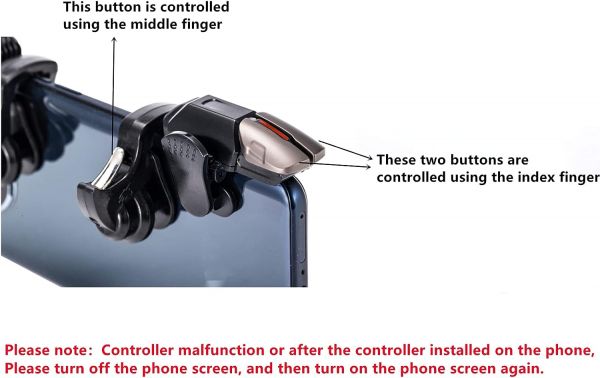 6-триггерный мобильный игровой контроллер.