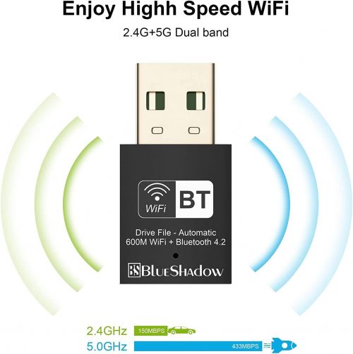 Bluetooth-адаптер Blueshadow 2-в-1 USB WiFi