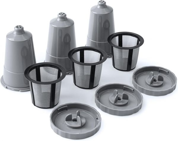 Набор из 3 многоразовых капсул.