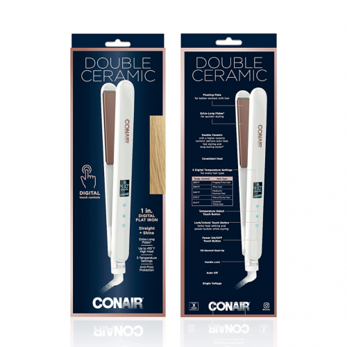 1-дюймовый цифровой утюг Conair Double Ceramic Flat Iron