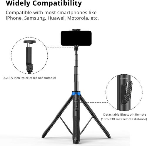 ATUMTEK 51-дюймовый штатив для селфи-палки