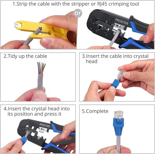 Набор инструментов для обжима Proster RJ45.