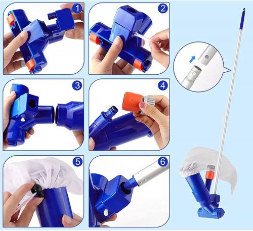Портативный комплект пылесоса для мини-бассейна.