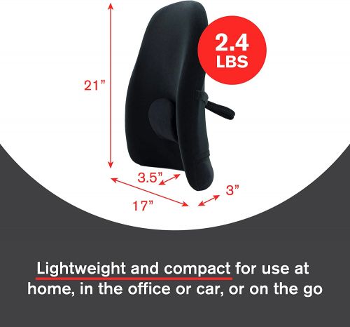 ObusForme Lowback Backrest Support — мягкая подушка сиденья в нижней части спины и подушка для поддержки поясницы