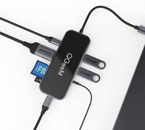 Адаптер QGeeM USB C с 2 портами USB 3.0