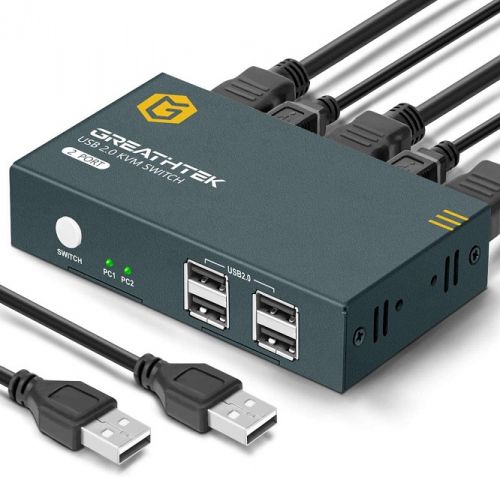 GREATHTEK HDMI KVM-переключатель USB 2.0