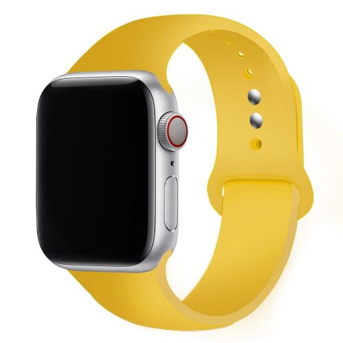 Силиконовый ремешок для Apple Watch желтый