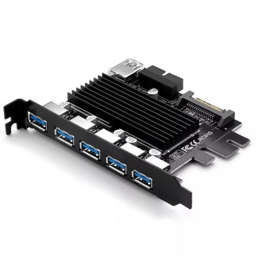 USB 3.0 плата расширения PCI-E 5 портов адаптер-концентратор