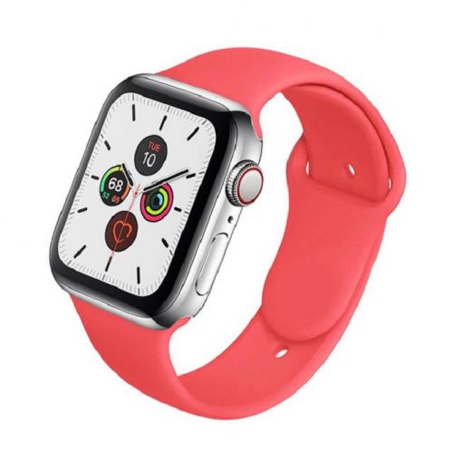 Силиконовый ремешок для Apple Watch коралловый