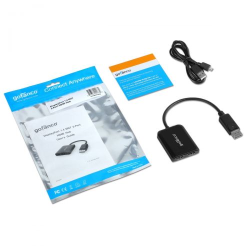 2-портовый концентратор HDMI DisplayPort 1.4 MST.