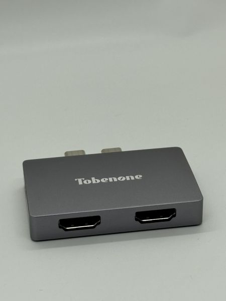 Tobenone 2*USB-C to 2* HDMI + PD Adapter.