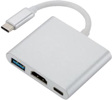 Мульти-адаптер 3 в 1 Type-C/HDTV/USB 3.0 для ноутбуков и смартфонов